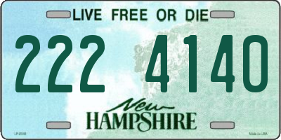 NH license plate 2224140