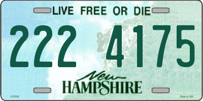 NH license plate 2224175