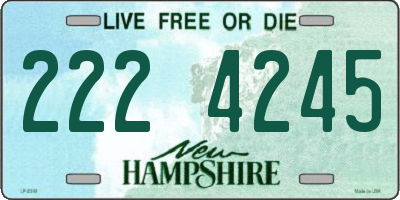 NH license plate 2224245