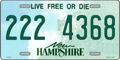 NH license plate 2224368