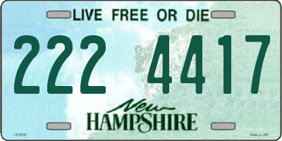NH license plate 2224417