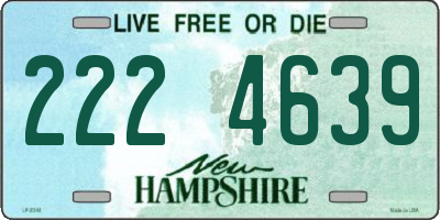 NH license plate 2224639