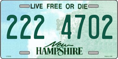 NH license plate 2224702