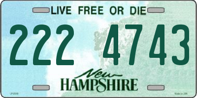 NH license plate 2224743