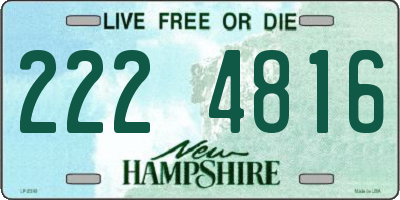 NH license plate 2224816