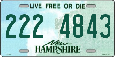 NH license plate 2224843