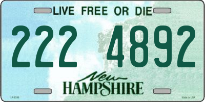 NH license plate 2224892
