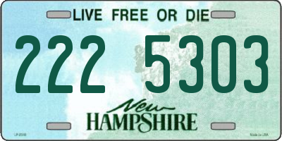 NH license plate 2225303
