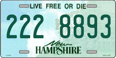 NH license plate 2228893