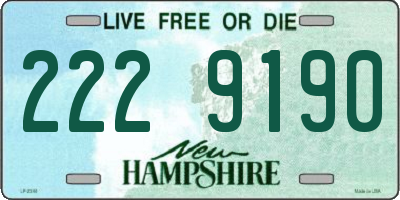 NH license plate 2229190