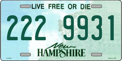 NH license plate 2229931
