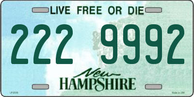 NH license plate 2229992