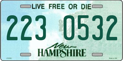 NH license plate 2230532