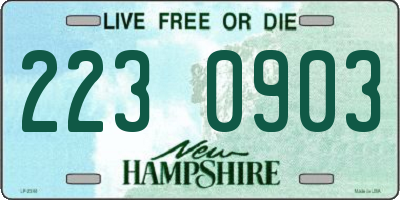 NH license plate 2230903