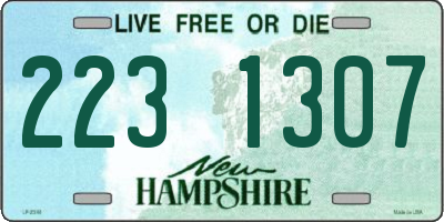 NH license plate 2231307