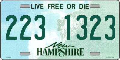 NH license plate 2231323