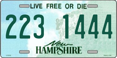 NH license plate 2231444