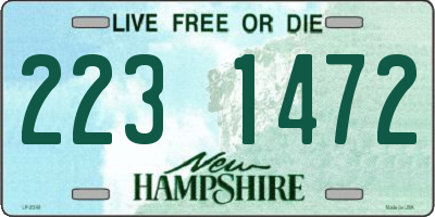 NH license plate 2231472