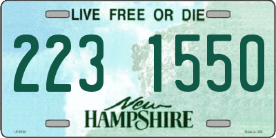 NH license plate 2231550