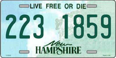 NH license plate 2231859