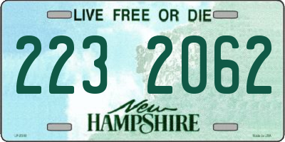 NH license plate 2232062
