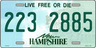 NH license plate 2232885