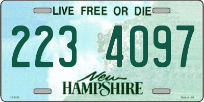 NH license plate 2234097