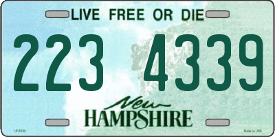NH license plate 2234339