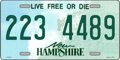 NH license plate 2234489