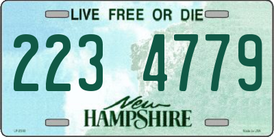NH license plate 2234779