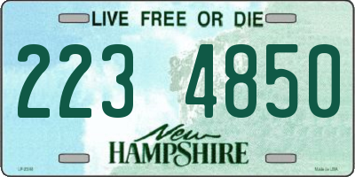 NH license plate 2234850
