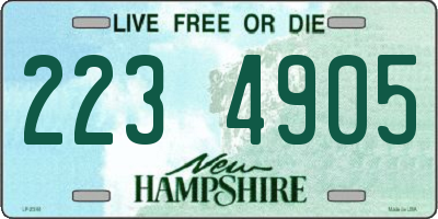 NH license plate 2234905