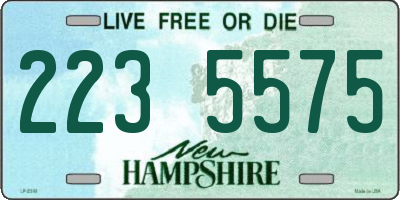 NH license plate 2235575
