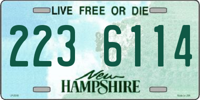 NH license plate 2236114
