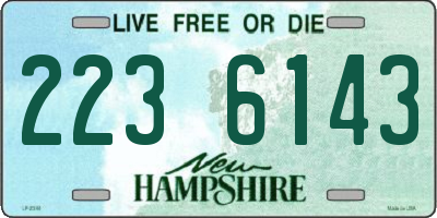 NH license plate 2236143