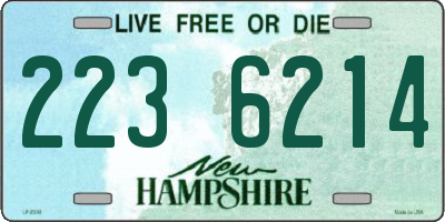NH license plate 2236214
