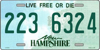 NH license plate 2236324