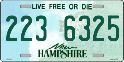 NH license plate 2236325
