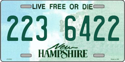NH license plate 2236422