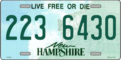 NH license plate 2236430