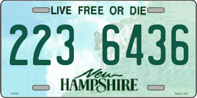 NH license plate 2236436