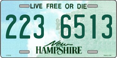 NH license plate 2236513