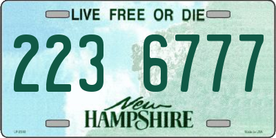 NH license plate 2236777