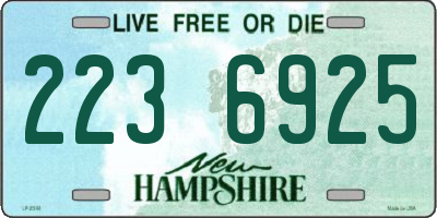NH license plate 2236925