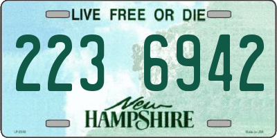 NH license plate 2236942
