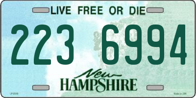NH license plate 2236994