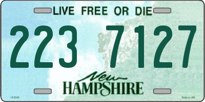 NH license plate 2237127