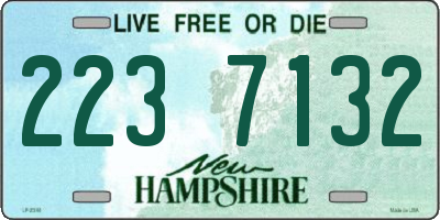 NH license plate 2237132