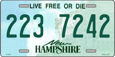 NH license plate 2237242