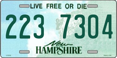 NH license plate 2237304